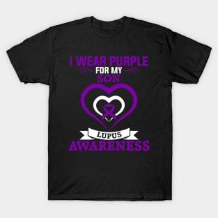 Lupus Awareness I Wear Purple for My Son Lupus T-Shirt